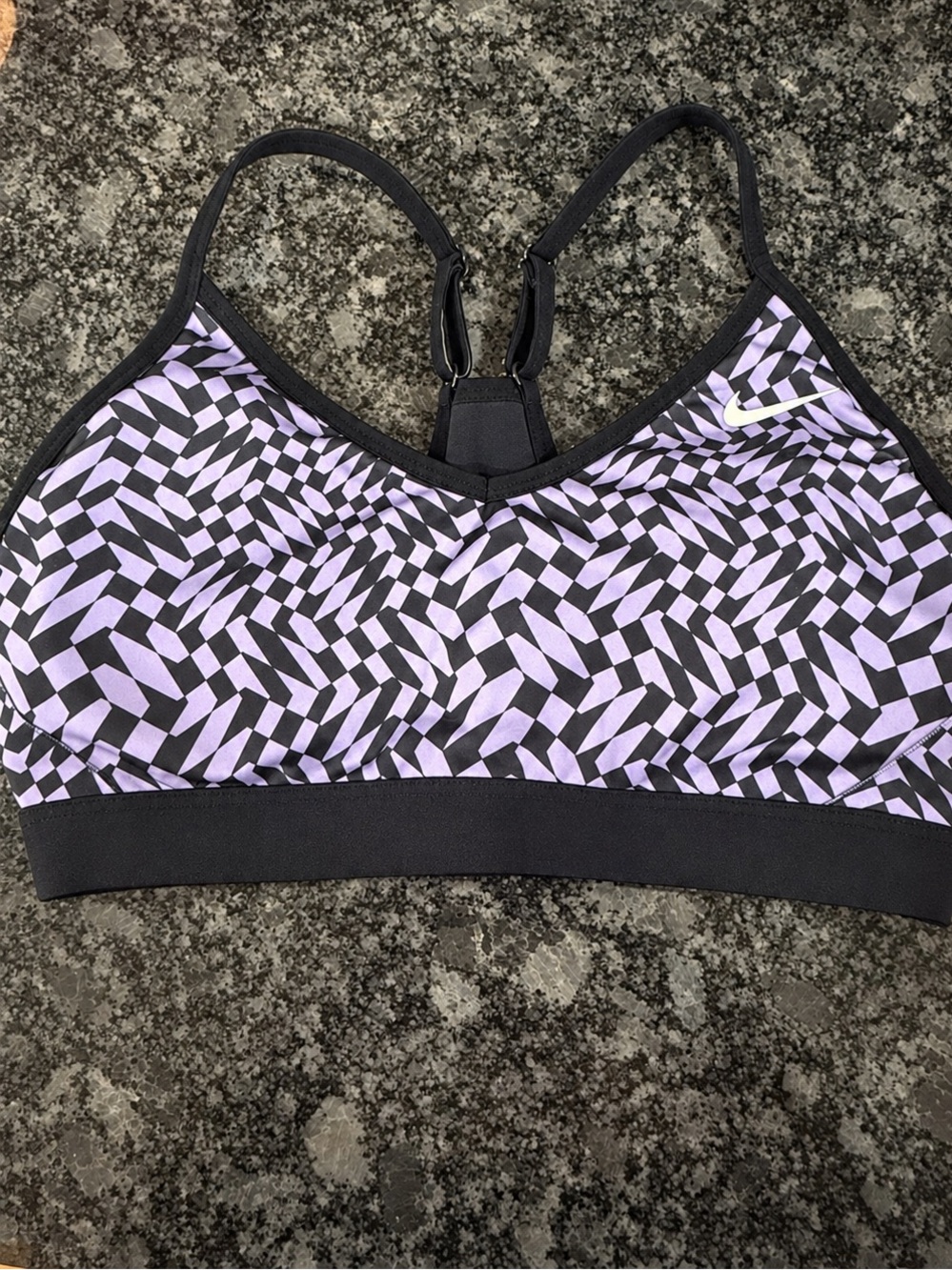 Nike Purple & Black Sports Bra